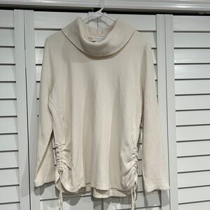 J. Jill Cream Cowl Neck Sweater